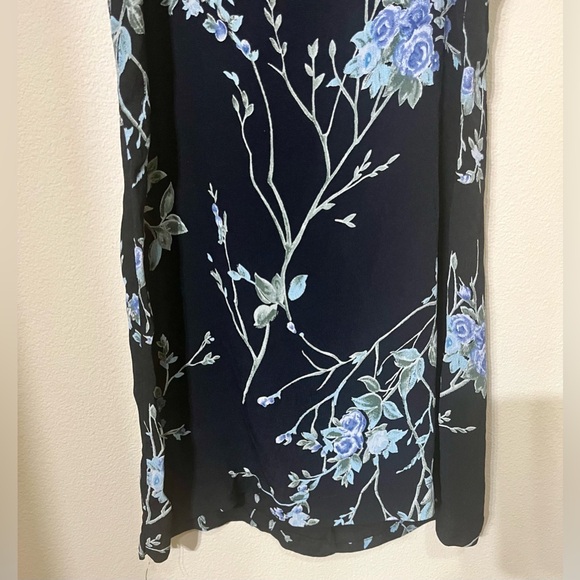 REFORMATION Black Floral 100% Viscose Mini Dress - Picture 4 of 11